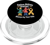 Spina Bifida Mese di sensibilizzazione Giugno Spina Bifida gialla PopSockets PopGrip per MagSafe