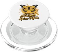 Spina Bifida Mese di sensibilizzazione Giugno Spina Bifida gialla PopSockets PopGrip per MagSafe