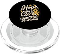 Spina Bifida Mese di sensibilizzazione Giugno Spina Bifida gialla PopSockets PopGrip per MagSafe