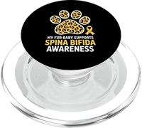 Spina Bifida Mese di sensibilizzazione Giugno Spina Bifida gialla PopSockets PopGrip per MagSafe
