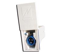 Spina CEE Presa esterna con coperchio a slitta 16A 220V Mennekes Camper Caravan