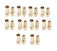 Spina connettore a banana bullet dorata da 20 pezzi da 3,5 mm(50 pair)