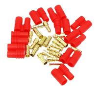 Spina connettore a banana proiettile oro 20 pz/lotto da 3,5 mm con custodia protettiva(20 pairs)