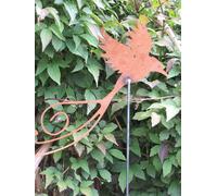 Spina da giardino in acciaio inox uccello del paradiso piccola 150 cm asta pe...