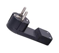 Spina d'aria ultrasottile nera, design compatto, ideale per mobili, ottimizza lo spazio e facilita i collegamenti elettrici.