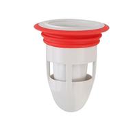 Spina del lavandino universale. Tappo di scarico deodorante in silicone for lavandini, confezione da 4 pezzi, colore nero/bianco(White,1pcs)
