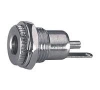 Spina di alimentazione DC bipolare da pannello, rotonda, in metallo - 5,5x2,1mm