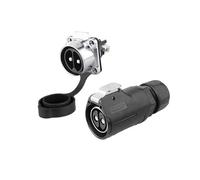 Spina di bloccaggio LP28 impermeabile for aviazione, presa di corrente a 2 e 3 poli, 50 A, for ricarica rapida(2 core flange reverse installation)