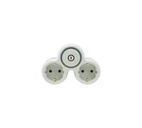 Spina di distribuzione doppia con interruttore schuko z/u W-72003