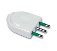 Spina dritta Fanton 2P+T 10A S11 250V IP20 Bianco 82510-E