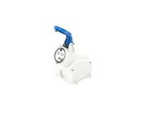 Spina e presa di testa maschio femmina 16A 32A IP44 connettore industriale impermeabile a vista nascosto blu(LX 125Z 5 core 32A)