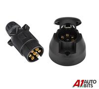 Spina E Presa Elettrica A 7 Pin Tipo 12N Per Luci Di Carrello Caravana SET