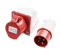 Spina e presa industriale impermeabile ad alta resistenza 4 core 4P 32A 380~415V