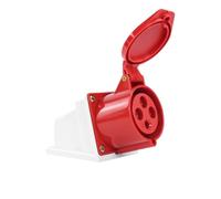 Spina e presa industriali solide 4 core 16A maschio e femmina docking impermeabile antideflagrante connettore aeronautico 380V(Surface mounted socket)