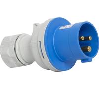 Brennenstuhl Spina Elettrica con Contatto di Terra CEE a 3 Poli per Uso Esterno, Spina CEE 230V/16A, Connessione Avvitabile, Utilizzo all’Aperto, Campeggio, Camper, Cantieri, IP44, 16A