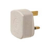 Spina Elettrica In Gomma Dencon 3 Pin 13A Bianca DCN6283WNB