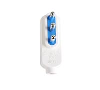 Spina Elettrica Piatta Salvaspazio Laterale 2P+T 25V Max 1500W, Design Compatto, Sicuro e Versatile (Spina Grande 16A 90 Gradi, Bianco)