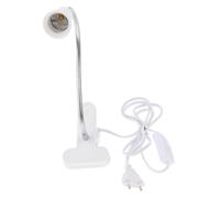 Spina EU E27 Clip on Presa per lampada da lettura Base portalampada bianco