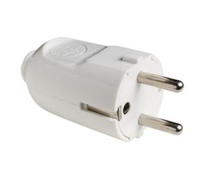 Spina Fanton Franco Tedesca schuko 2P+T 16A bianca 80070