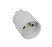 Spina femmina 2P+T 16 Ampere Uscita cavo Destra Apertura a Copricapo DEBFLEX Bianco - 713710