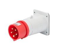 SPINA FISSA DA INCASSO DIRITTA - IP44 - 3P+T 16A 380-415V 50/60HZ - ROSSO - 6H -