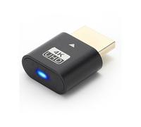 Spina fittizia 4K compatibile con HDMI con luce LED per schede grafiche, accessori per PC, adattatore per display visivo desktop/laptop C