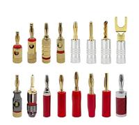 Spina for connettore a banana da 10/20 pezzi jack for altoparlanti audio placcati in oro connettori a banana da 4 mm(Cx10)