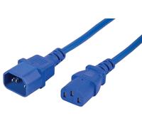 Spina IEC C14 a Presa C13 Cavo Alimentazione, 10A, 3m, Blu - PELB2220