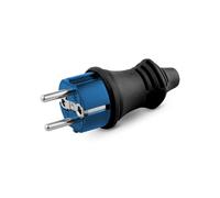 Spina industriale 16A in gomma IP44, impermeabile e antipolvere, ideale per collegamenti elettrici esterni e ambienti esigenti.