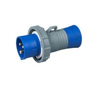 Spina industriale 230V, 2P+T, 32A, IP67, blu - Rosi 1008413