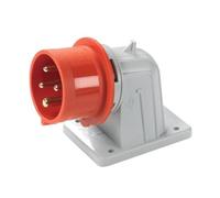Spina industriale da parete, 380V 400V 415V, 4 poli 3P+T, 16A, IP54 - Rosi 1001015