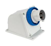 Spina industriale da parete Fanton ARGO 2P+T 16A 230V IP44 blu 70300