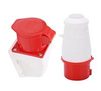 Spina industriale trifase 5 pin 16A Presa impermeabile per montaggio superficiale 3P+N+E 220V 380V 240V 415V IP44 Ottone ABS per centrale elettrica agricola industriale