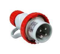 SPINA INDUSTRIALE VOLANTE ARGO ROSSA 3P+T CEE IP67- - 16A colore rosso 70144 ...