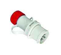 Spina industriale volante rossa 3p+t cee ip44