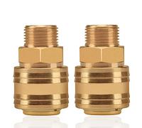 Spina interna accoppiamento aria compressa 2pc 3/8 "filetto esterno ottone Spina di accoppiamento AG spina di accoppiamento presa del tubo presa filettata