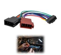Spina ISO per autoradio, adattatore per cablaggio a 16 pin su connettore a 8 pin, adattatore ISO per autoradio, compatibile con Kenwood JVC, per l'installazione di autoradio, riparazione, sostituzione