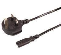 Spina Mains UK a Cavo di Alimentazione IEC C7, 6A, 3M, Nera - PELB2134