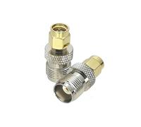 Spina maschio da 2 pezzi da SMA a TNC;Convertitore di prova connettore adattatore coassiale jack femmina RF in ottone(Type 1-2pcs)