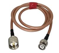 Spina maschio RG142 BNC al connettore UHF PL259 Cavo dritto a spirale con ponticello RF da 6 pollici ~ 5 M(12inch (30CM))