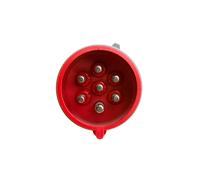 Spina mobile 32A 7P 400V rossa IP44 SHARK 027-6V