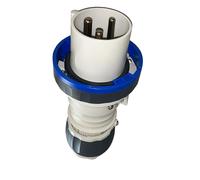 Spina Mobile Diritta Hp Ip66 63A 200-250V Blu