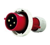 Spina Mobile Diritta Industriale 380V 16A 3P+T IP67 Rossa Maurer