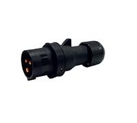 Spina mobile industriale 230V 16A IP44 poli 2P+E Serie diamante nero marca VB norme CEI EN 60309-1-2 certificazione CE