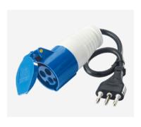 Spina Mobile + Presa Industriale 16A 2P+T 220-250V Cavo Incluso