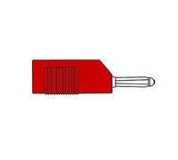 Spina multicontatto 4mm ha foro trasversale e ripresa posteriore - rosso (bsb 20k)