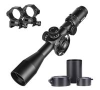 SPINA OPTICS 4-16x44 FFP First Focal Plane Riflescopi con regolazione del reticolo Mil-dot e parallasse, impermeabile, cannocchiale nero ignifugo, tubo 30mm (con supporti da 20mm)