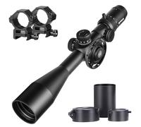 SPINA OPTICS 6-24x50 FFP Primo Focal Plane Riflescopi con regolazione del reticolo Mil-dot e parallasse, Ombrellone incluso, Impermeabile, Fogproof Nero Rifle Scope, Tubo 30mm (con supporti da 20 mm)