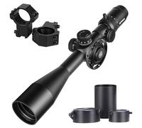 SPINA OPTICS 6-24x50 FFP Primo Focal Plane Riflescopi con regolazione del reticolo Mil-dot e parallasse, Ombrellone incluso, Impermeabile, Fogproof Nero Rifle Scope, Tubo 30mm (con supporti da 11 mm)