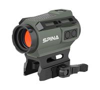 SPINA OPTICS Energia solare Red Dot Sight 1x20mm Rifle Scope 2 MOA Riflesso Sight con Dot/Cross Circle Reticle e 7 livelli di luminosità, con QD Mount Scope (verde)